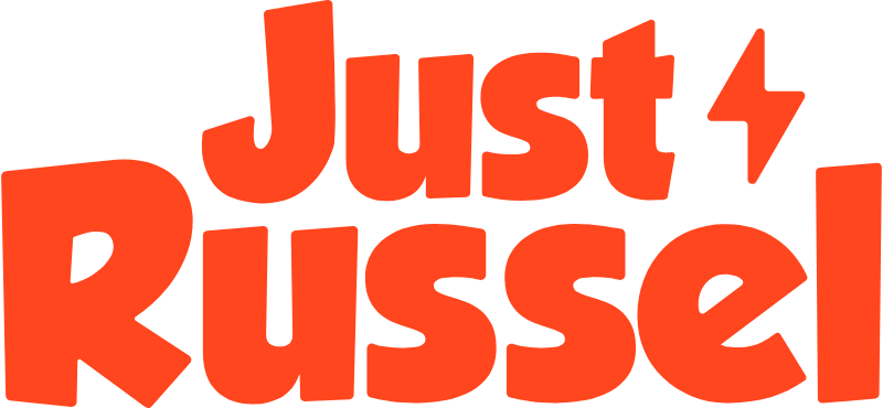 Logo van co-founder Just Russel