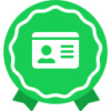 Identiteit badge icon