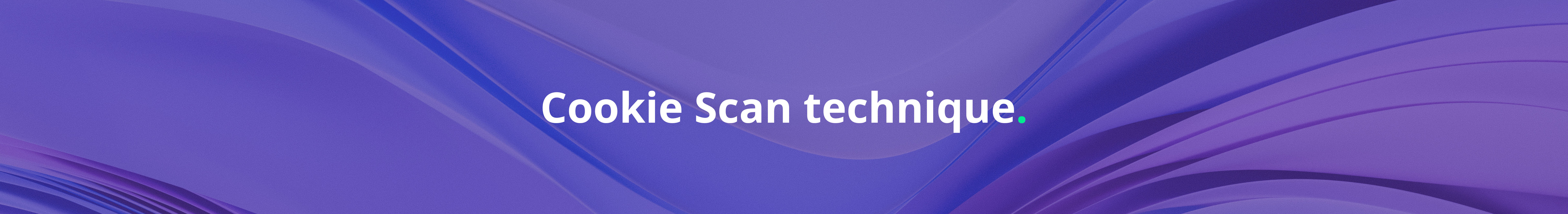 Cookie Scan technique